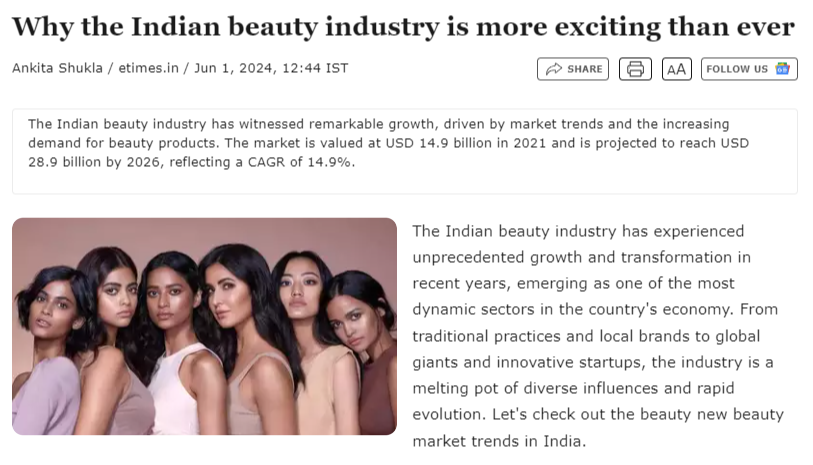 Why India’s Beauty Industry is Thriving Like Never Before